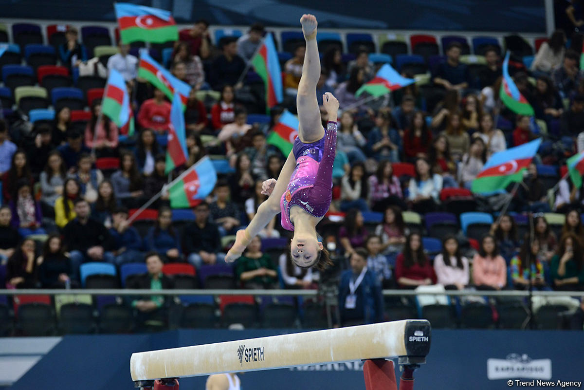 Bakıda idman gimnastikası üzrə Dünya Kubokunun dördüncü günü FOTOLARDA