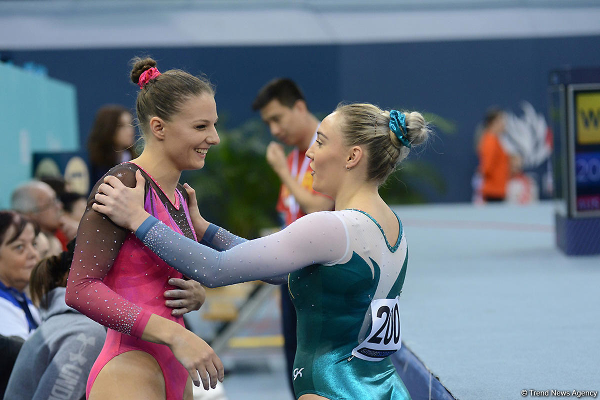Bakıda idman gimnastikası üzrə Dünya Kubokunun dördüncü günü FOTOLARDA