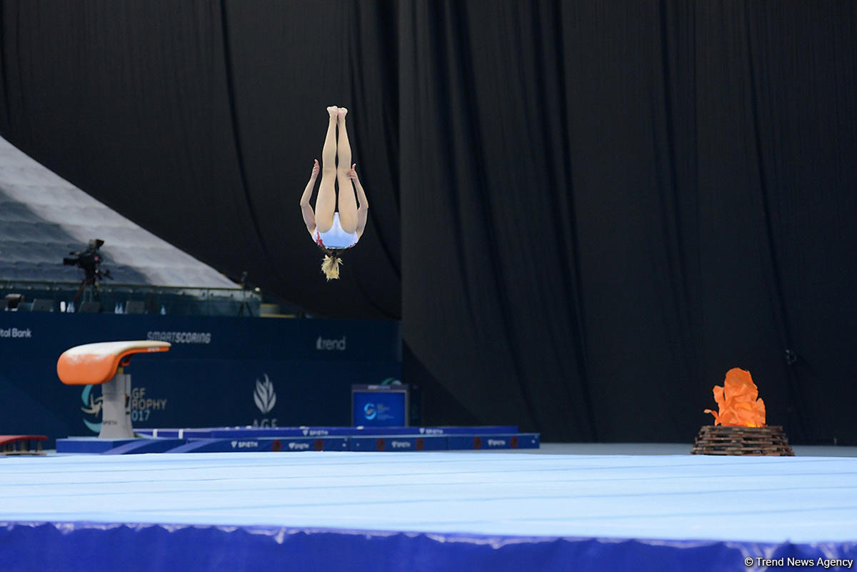 Bakıda idman gimnastikası üzrə Dünya Kubokunun dördüncü günü FOTOLARDA