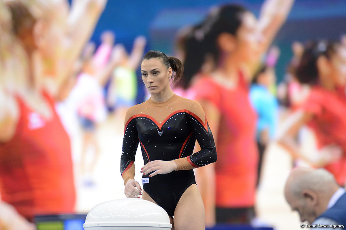 Bakıda idman gimnastikası üzrə Dünya Kubokunun dördüncü günü FOTOLARDA