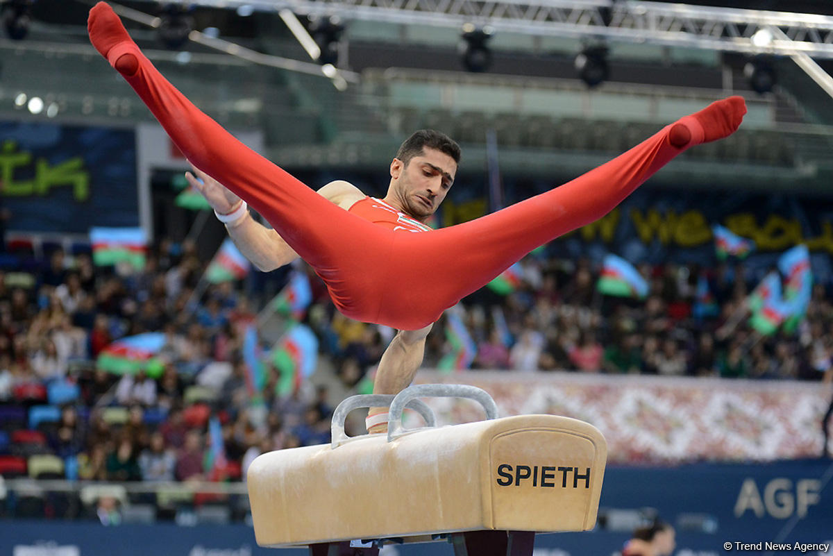 Bakıda idman gimnastikası üzrə Dünya Kubokunun dördüncü günü FOTOLARDA