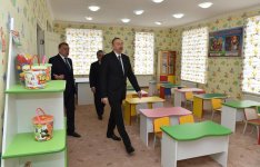 Heydər Əliyev Fondu tərəfindən Saatlıda inşa edilmiş körpələr evi-uşaq bağçasının açılışı olub (FOTO) (YENİLƏNİB)