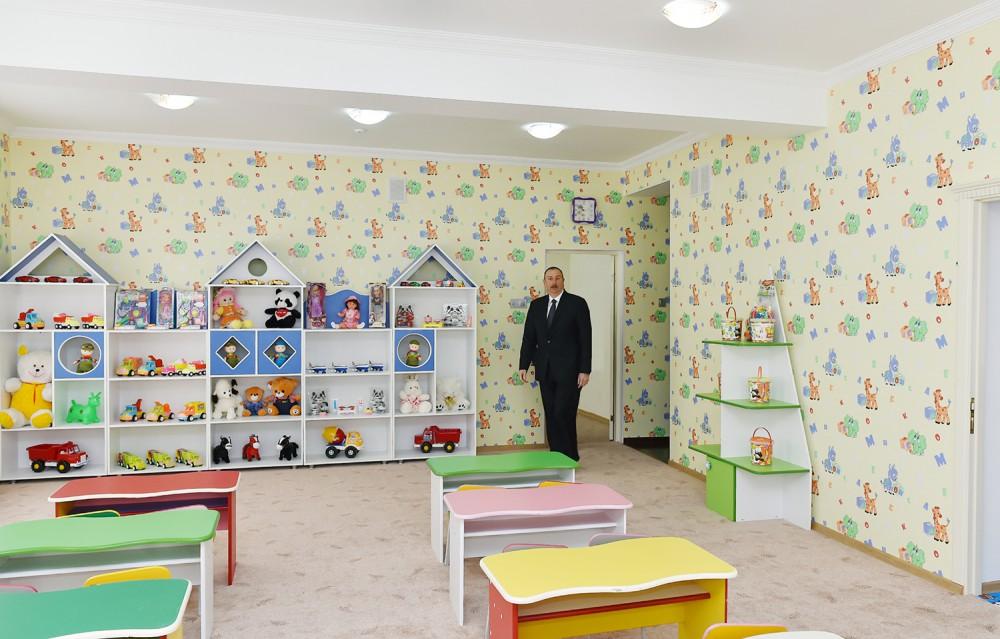 Heydər Əliyev Fondu tərəfindən Saatlıda inşa edilmiş körpələr evi-uşaq bağçasının açılışı olub (FOTO) (YENİLƏNİB)