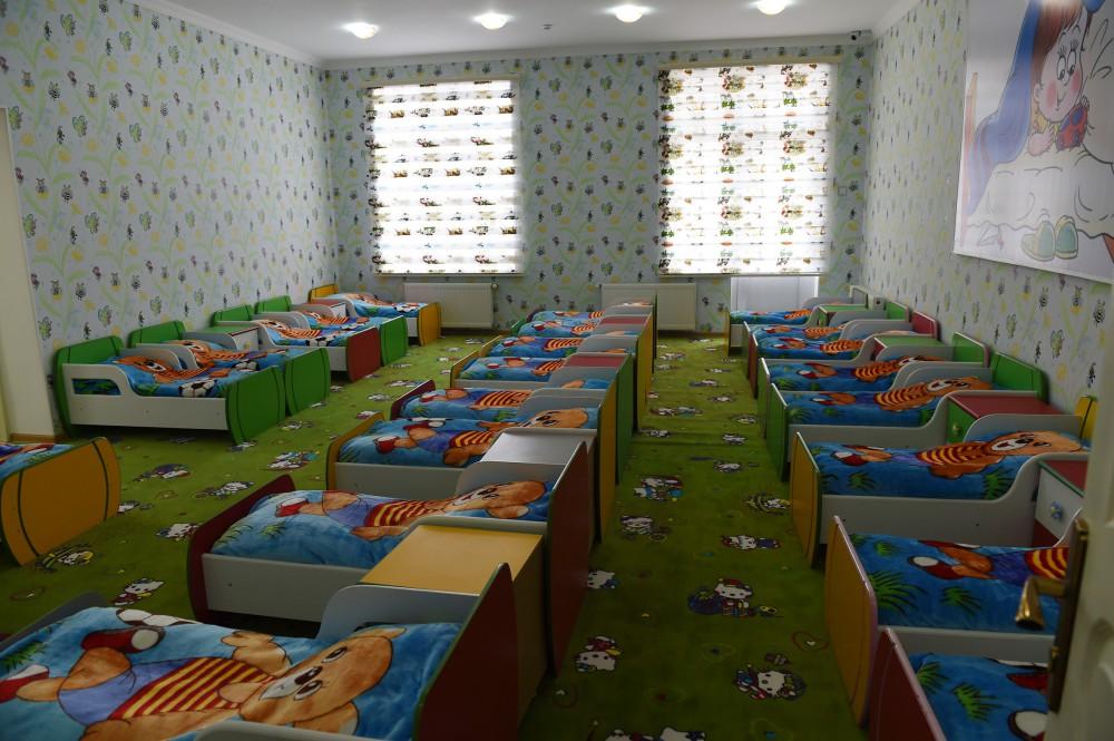 Heydər Əliyev Fondu tərəfindən Saatlıda inşa edilmiş körpələr evi-uşaq bağçasının açılışı olub (FOTO) (YENİLƏNİB)
