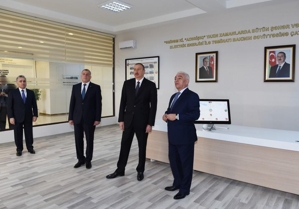 Prezident İlham Əliyev Saatlıda "Sarıcalar" yarımstansiyasının açılışında iştirak edib (FOTO) (YENİLƏNİB)