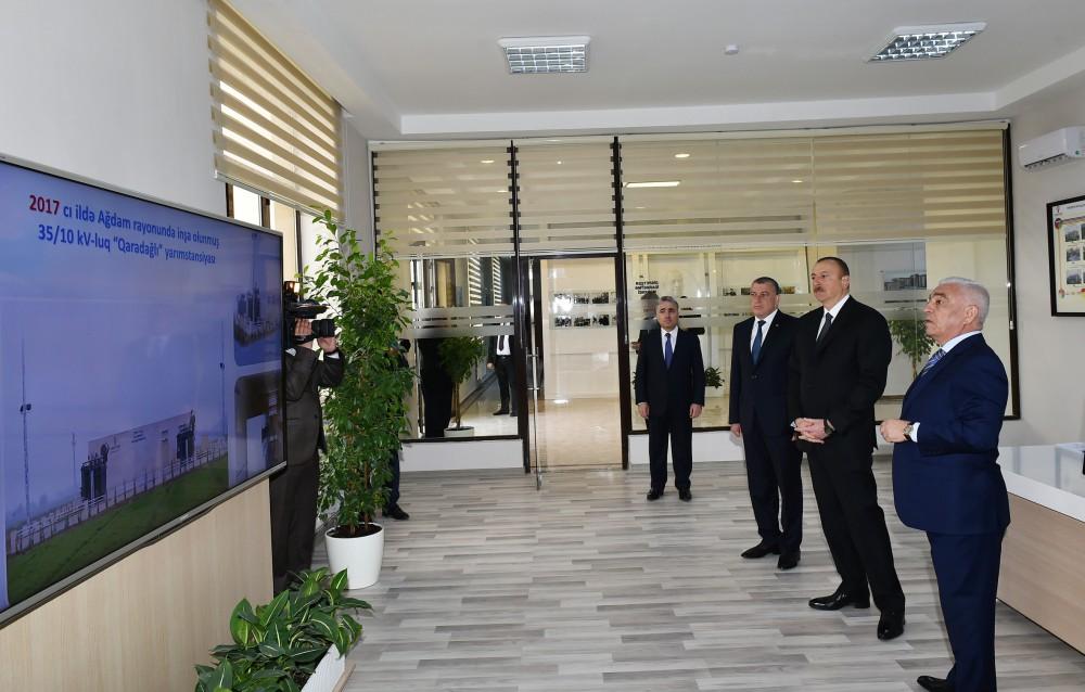 Prezident İlham Əliyev Saatlıda "Sarıcalar" yarımstansiyasının açılışında iştirak edib (FOTO) (YENİLƏNİB)