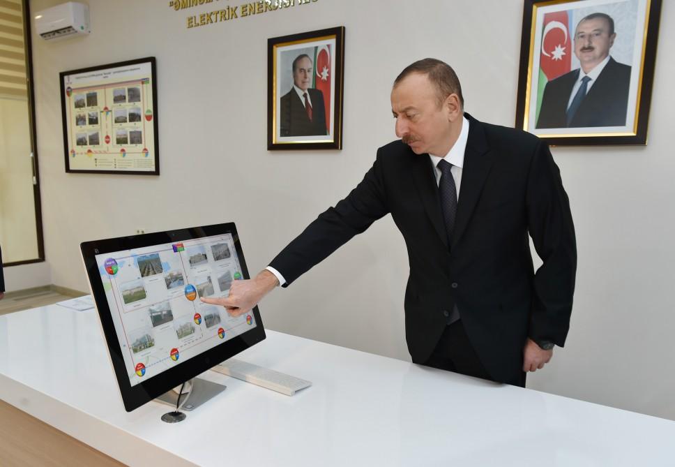 Prezident İlham Əliyev Saatlıda "Sarıcalar" yarımstansiyasının açılışında iştirak edib (FOTO) (YENİLƏNİB)