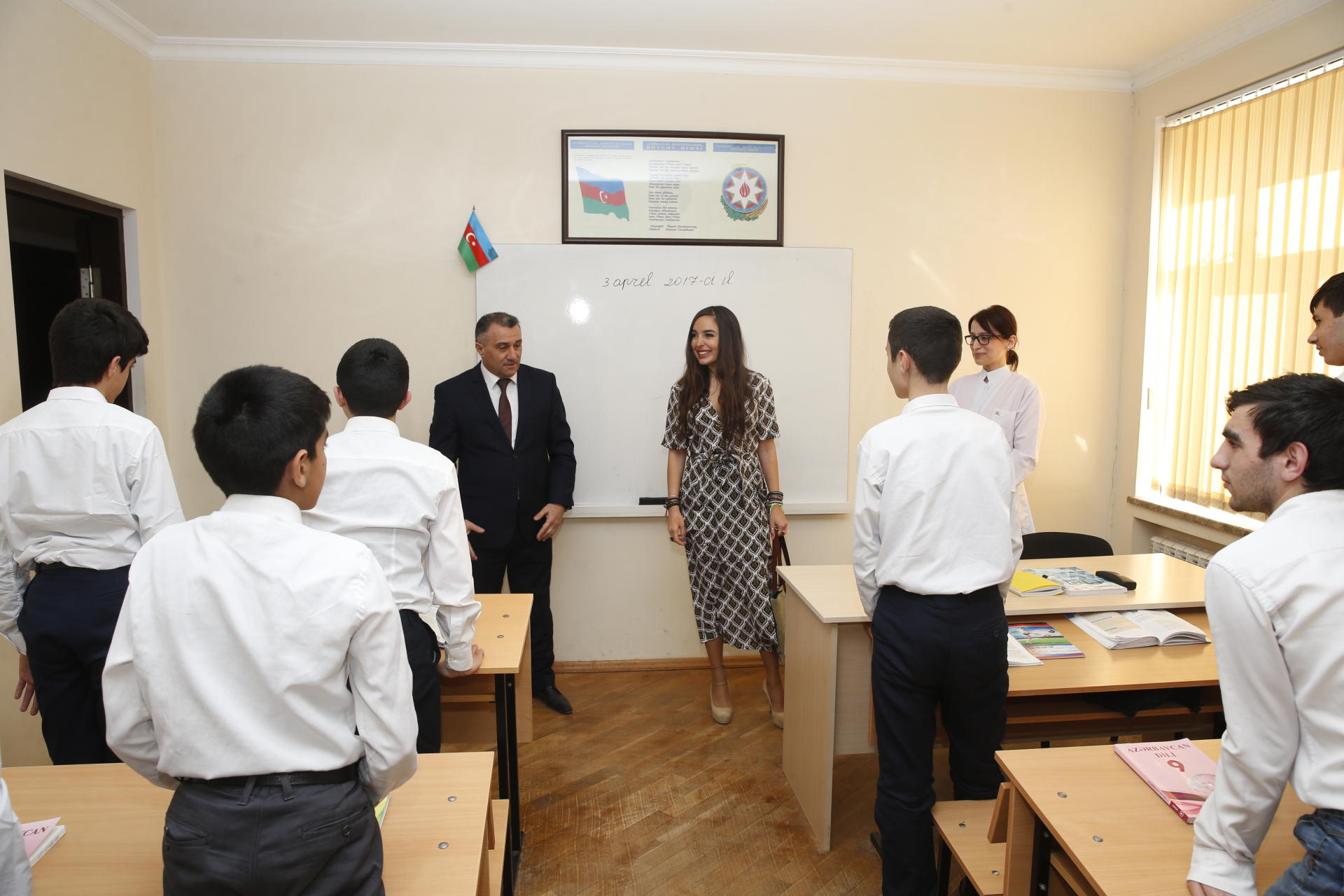 Leyla Əliyeva sağlamlıq imkanları məhdud uşaqlar üçün xüsusi internat məktəblərində olub (FOTO)