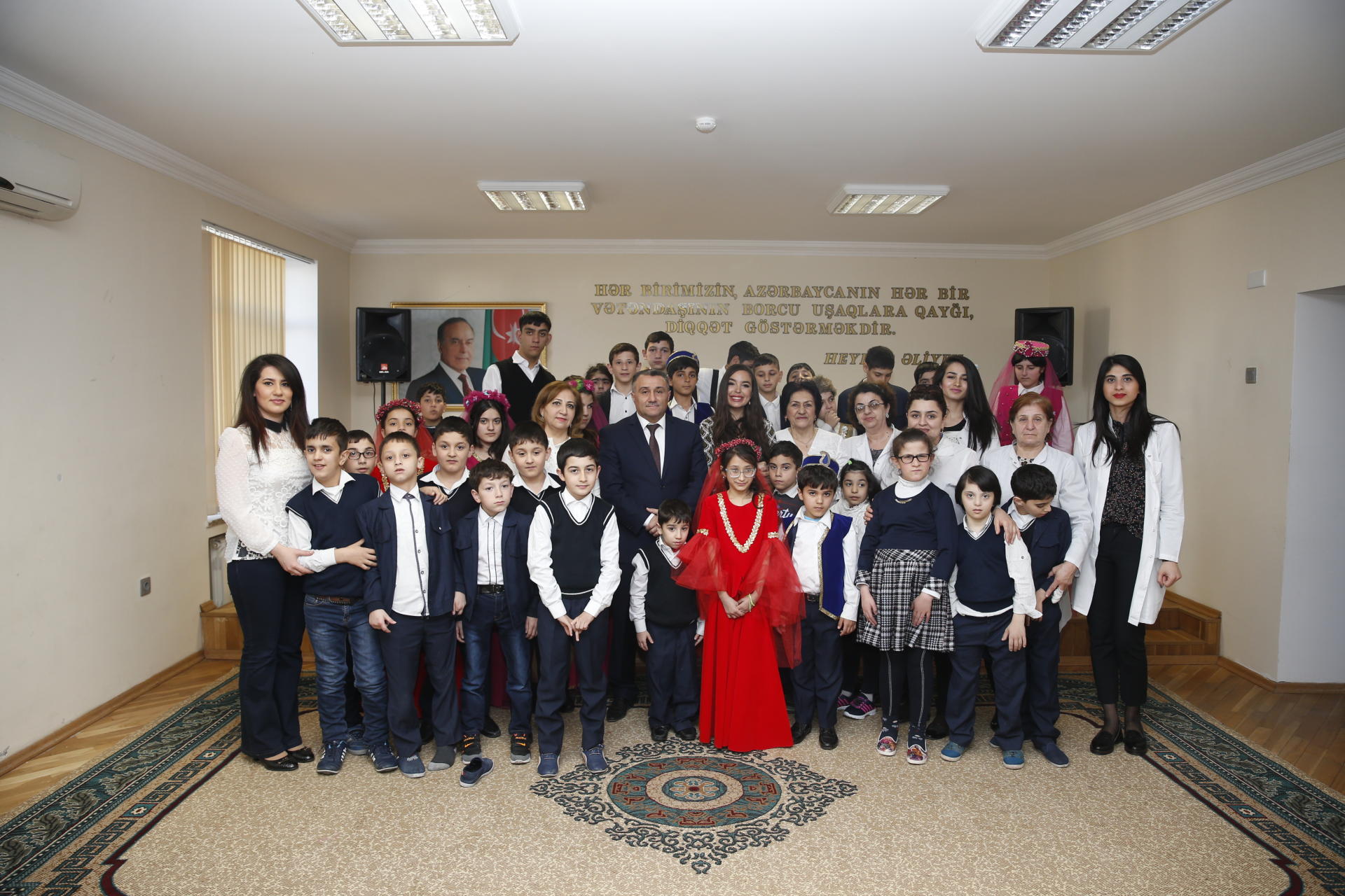 Leyla Əliyeva sağlamlıq imkanları məhdud uşaqlar üçün xüsusi internat məktəblərində olub (FOTO)