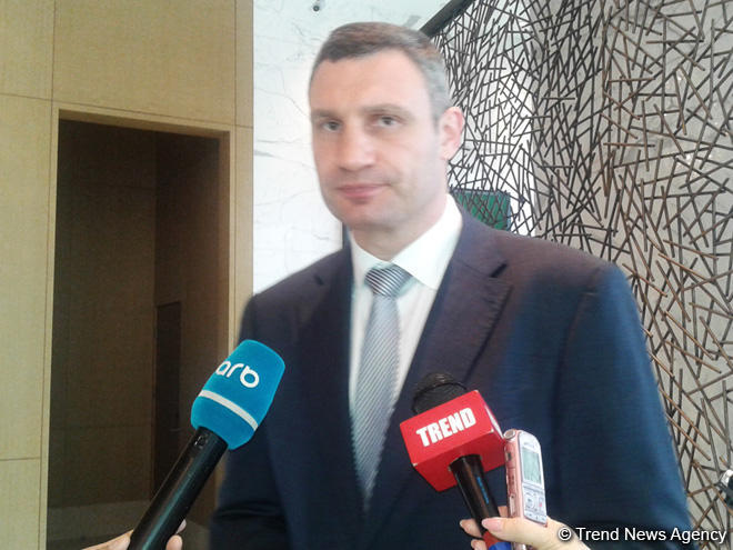 Vitali Kliçko: Ukrayna-Azərbaycan münasibətlərinin daha da inkişaf etməsi vacibdir (YENİLƏNİB)