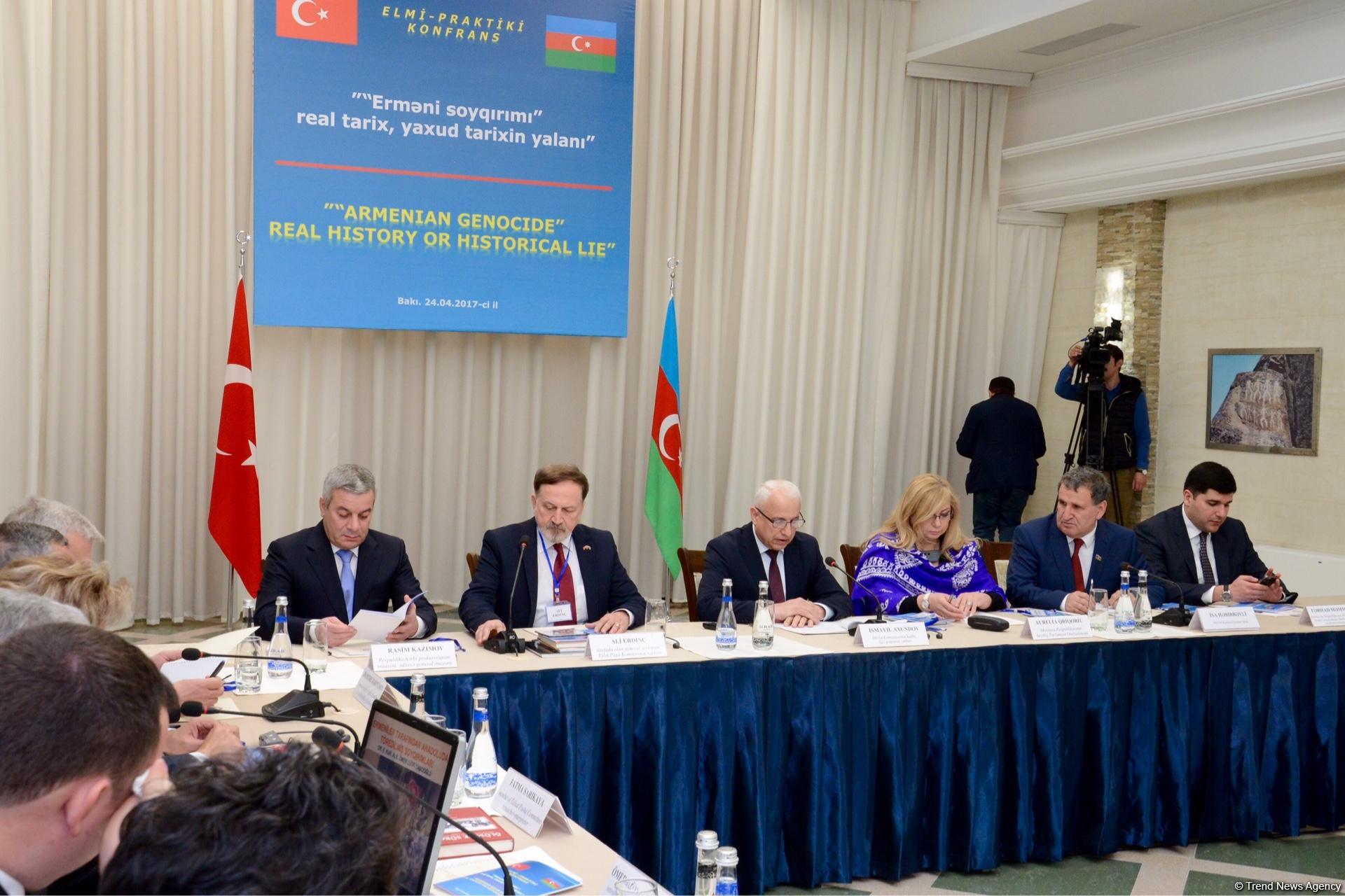Bakıda "Erməni soyqırımı" real tarix, yaxud tarixin yalanı" konfransı keçirilib (FOTO)
