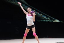 Bakıda bədii gimnastika üzrə Dünya Kuboku iştirakçılarının podium məşqləri başlayıb (FOTO)