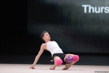Bakıda bədii gimnastika üzrə Dünya Kuboku iştirakçılarının podium məşqləri başlayıb (FOTO)