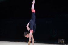Bakıda bədii gimnastika üzrə Dünya Kuboku iştirakçılarının podium məşqləri başlayıb (FOTO)