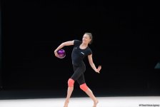 Bakıda bədii gimnastika üzrə Dünya Kuboku iştirakçılarının podium məşqləri başlayıb (FOTO)