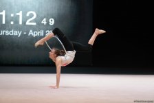 Bakıda bədii gimnastika üzrə Dünya Kuboku iştirakçılarının podium məşqləri başlayıb (FOTO)