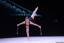 Bakıda bədii gimnastika üzrə Dünya Kuboku iştirakçılarının podium məşqləri başlayıb (FOTO)
