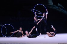 Bakıda bədii gimnastika üzrə Dünya Kuboku iştirakçılarının podium məşqləri başlayıb (FOTO)