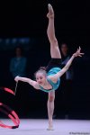 Bakıda bədii gimnastika üzrə Dünya Kuboku iştirakçılarının podium məşqləri başlayıb (FOTO)