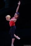Bakıda bədii gimnastika üzrə Dünya Kuboku iştirakçılarının podium məşqləri başlayıb (FOTO)