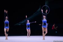 Bakıda bədii gimnastika üzrə Dünya Kuboku iştirakçılarının podium məşqləri başlayıb (FOTO)