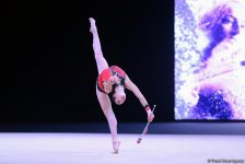 Bədii gimnastika üzrə Dünya Kuboku yarışlarında ən yaxşı məqamlar - ikinci gün (FOTO)