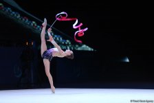 Bədii gimnastika üzrə Dünya Kuboku yarışlarında ən yaxşı məqamlar - ikinci gün (FOTO)