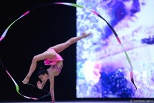 Bədii gimnastika üzrə Dünya Kuboku yarışlarında ən yaxşı məqamlar - ikinci gün (FOTO)