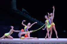 Bədii gimnastika üzrə Dünya Kuboku yarışlarında ən yaxşı məqamlar - ikinci gün (FOTO)