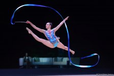 Bədii gimnastika üzrə Dünya Kuboku yarışlarında ən yaxşı məqamlar - ikinci gün (FOTO)