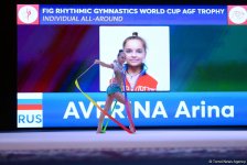 Bədii gimnastika üzrə Dünya Kuboku yarışlarında (FOTO)