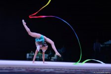 Bədii gimnastika üzrə Dünya Kuboku yarışlarında (FOTO)