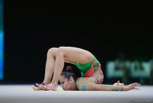 Bədii gimnastika üzrə Dünya Kuboku yarışlarında (FOTO)