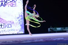 Bədii gimnastika üzrə Dünya Kuboku yarışlarında (FOTO)