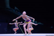 Bədii gimnastika üzrə Dünya Kuboku yarışlarında (FOTO)