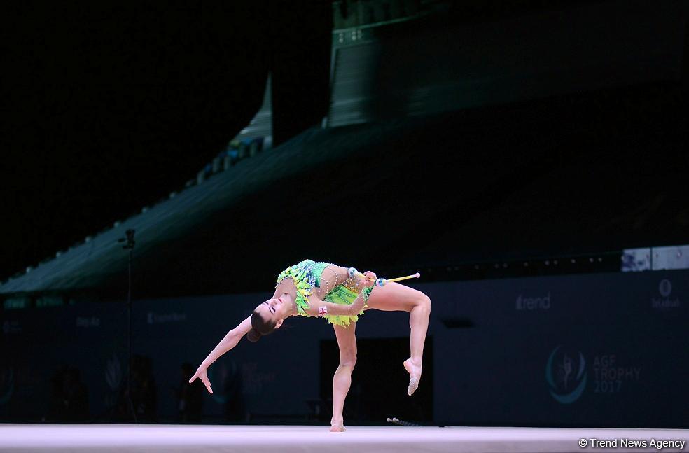 Bədii gimnastika üzrə Dünya Kuboku yarışlarında ən yaxşı məqamlar - ikinci gün (FOTO)