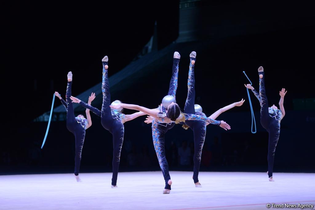Bədii gimnastika üzrə Dünya Kuboku yarışlarında ən yaxşı məqamlar - ikinci gün (FOTO)