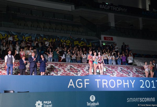 Bakıda bədii gimnastika üzrə Dünya Kubokunun fərdi çıxışlar üzrə qalibləri mükafatlandırılıb (FOTO)