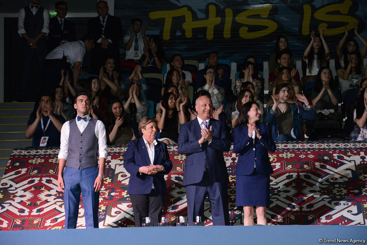 Bakıda bədii gimnastika üzrə Dünya Kubokunun fərdi çıxışlar üzrə qalibləri mükafatlandırılıb (FOTO)