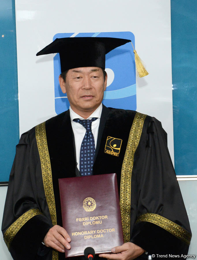 FIG prezidenti Azərbaycan Dövlət Bədən Tərbiyəsi və İdman Akademiyasının “Fəxri doktor”u olub (FOTO)