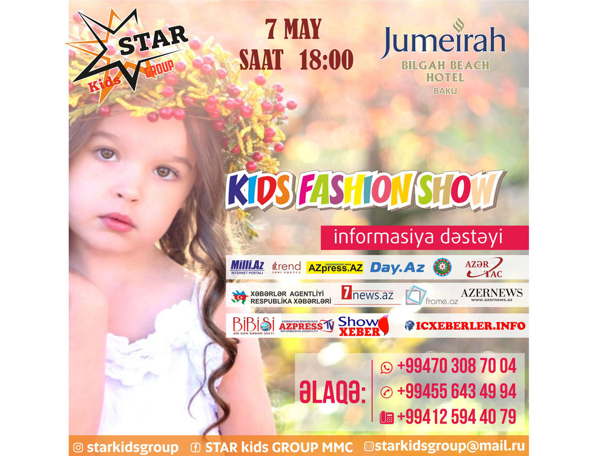 "Kids Fashion Show" yarışı keçiriləcək