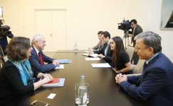 Heydər Əliyev Fondunun vitse-prezidenti Leyla Əliyeva FAO rəsmiləri ilə görüşüb (FOTO) (YENİLƏNİB)