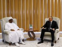 Prezident İlham Əliyev Mali Prezidenti ilə görüşüb (FOTO)