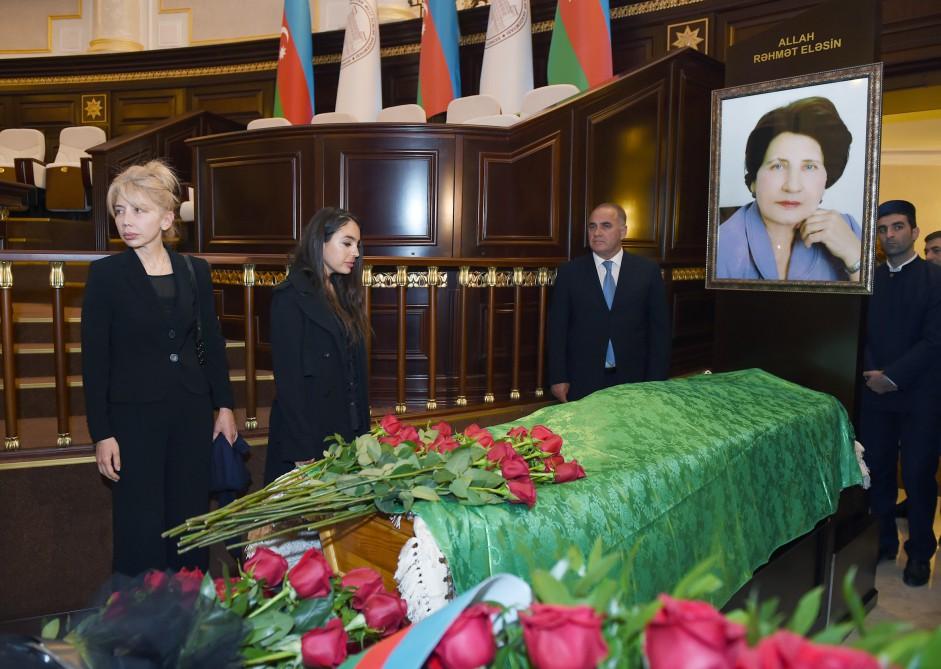 Prezident İlham Əliyev və xanımı tanınmış alim, akademik Rəfiqə Əliyeva ilə vida mərasimində iştirak ediblər (FOTO) (YENİLƏNİB)