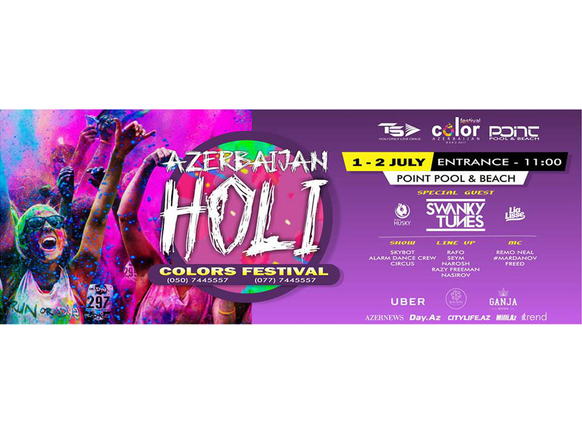 Bakıda "Holi" rənglər festivalı keçiriləcək
