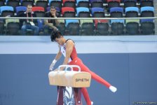 Bakı-2017: İdman gimnastlarının podium məşqləri (FOTOREPORTAJ)
