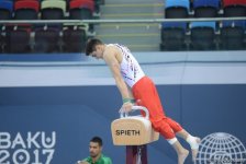 Bakı-2017: İdman gimnastlarının podium məşqləri (FOTOREPORTAJ)