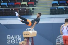 Bakı-2017: İdman gimnastlarının podium məşqləri (FOTOREPORTAJ)