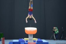 Bakı-2017: İdman gimnastlarının podium məşqləri (FOTOREPORTAJ)