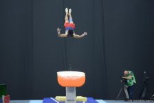 Bakı-2017: İdman gimnastlarının podium məşqləri (FOTOREPORTAJ)